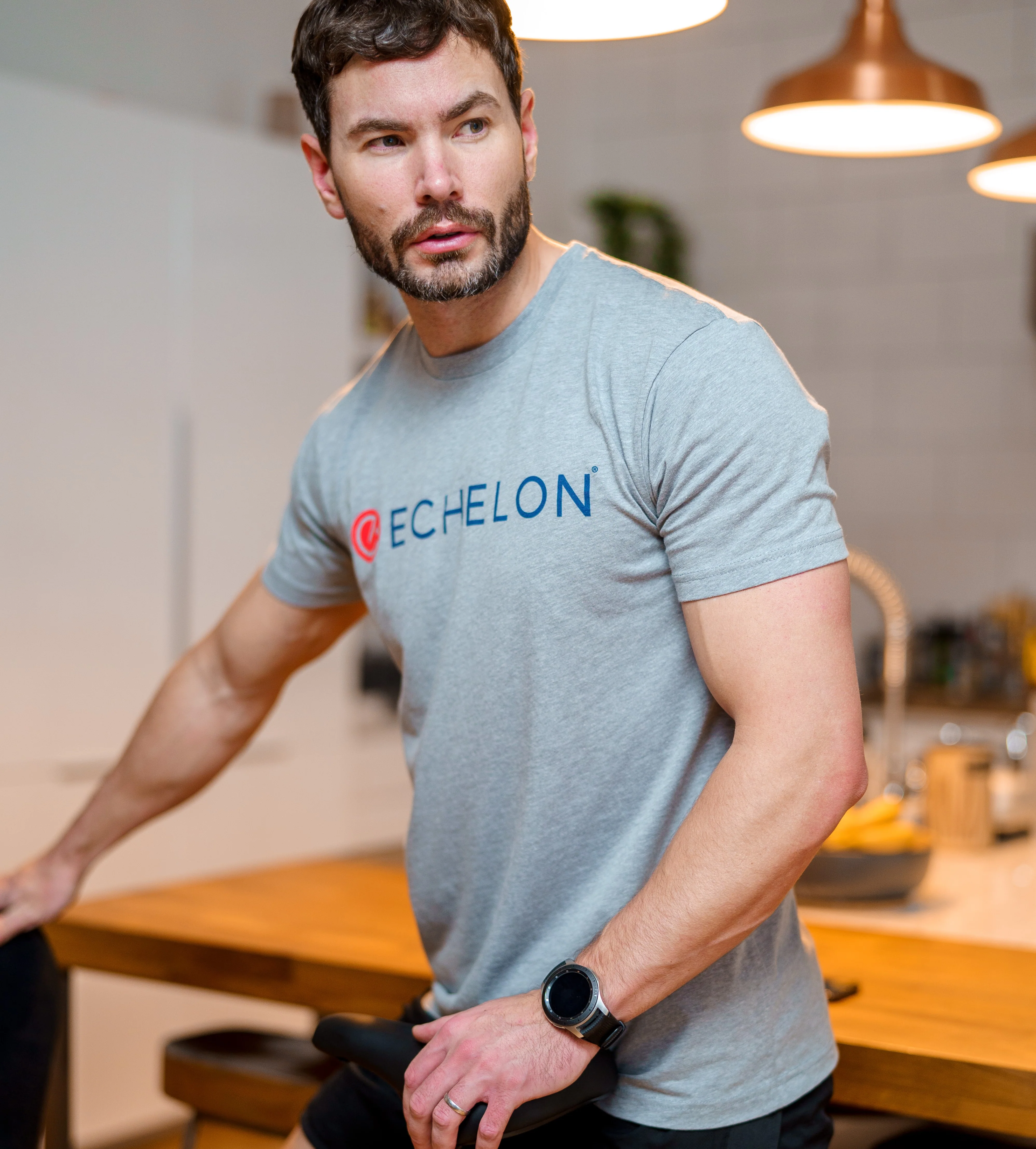Men's Crewneck Tee - Light Heather