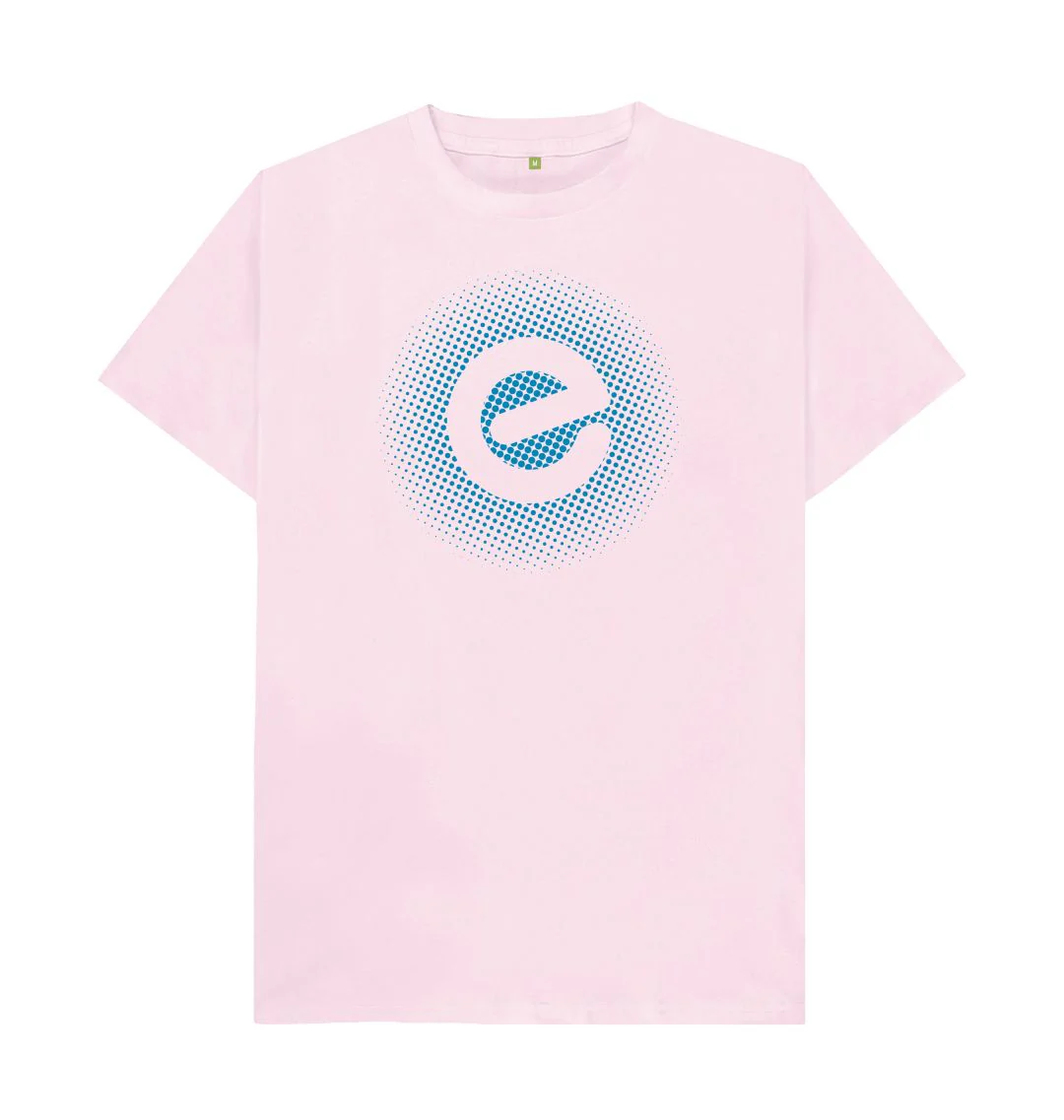 Men's Blue Logo 100% Organic Cotton T-Shirt - Image 3
