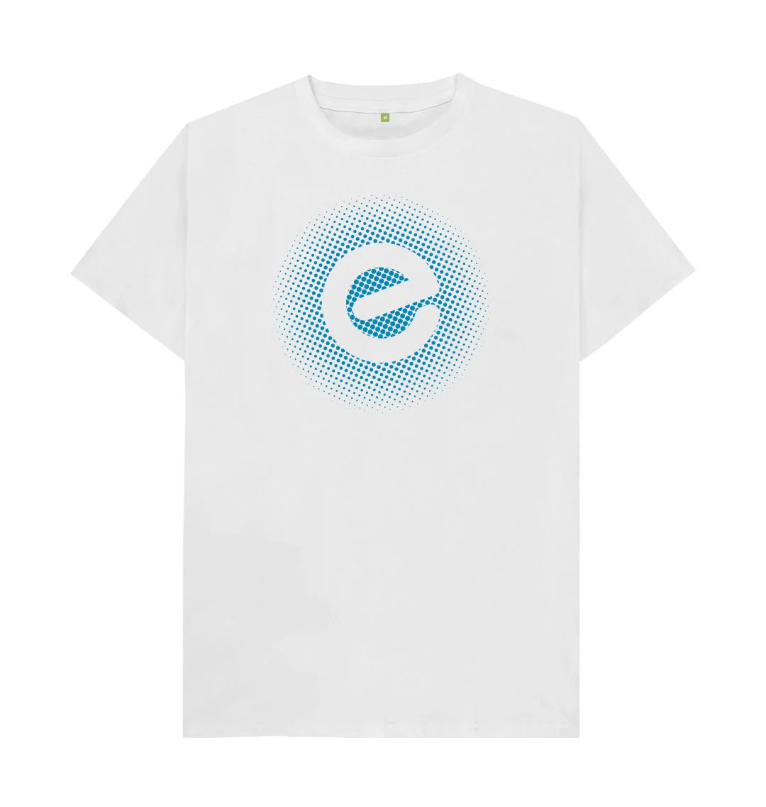 Men's Blue Logo 100% Organic Cotton T-Shirt - Image 8